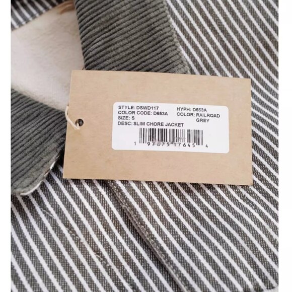 NWT Denimist Slim Chore Jacket Railroad Grey Classic - Picture 7 of 10